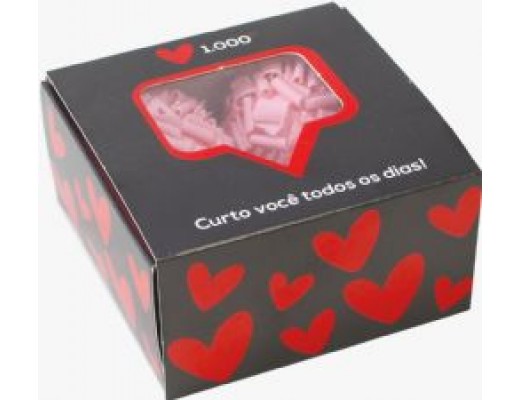 Caixa com visor p/  4 doces curtida