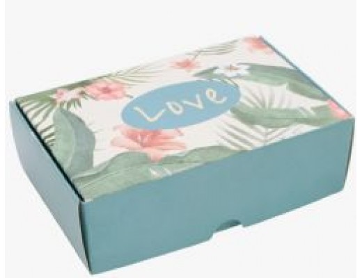 Caixa tropical p/ 6 doces 