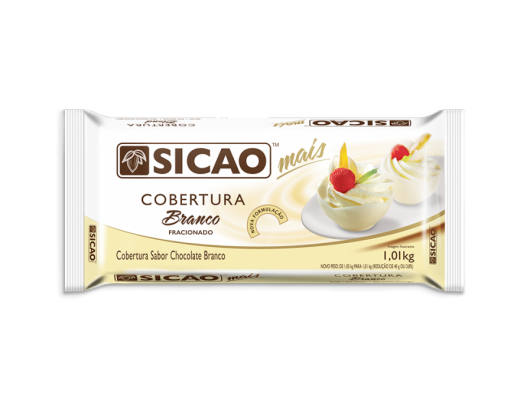 Cobertura branca 1,01 kg sicao 