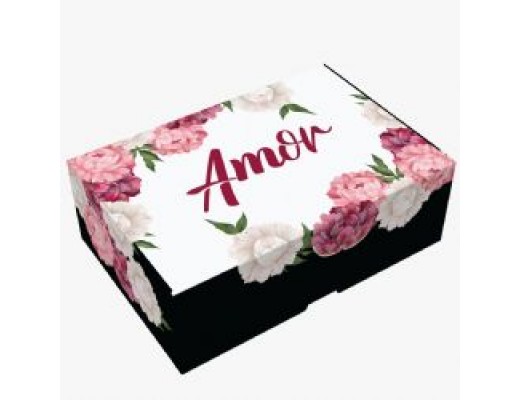 Caixa Camelia p/ 6 doces
