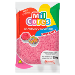 Granulado crocante rosa 500g