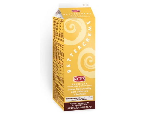 Chantilly bettercreme baunilha 907g