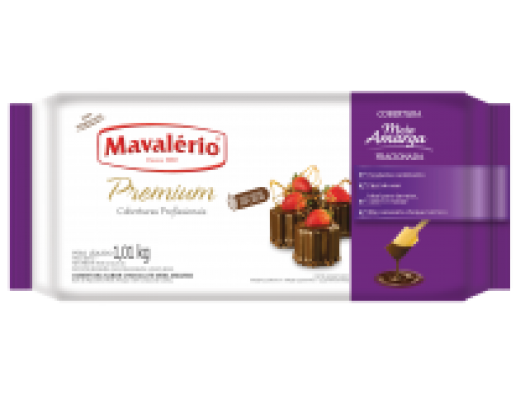 Cobertura premium meio amarga barra 1,01 kg 