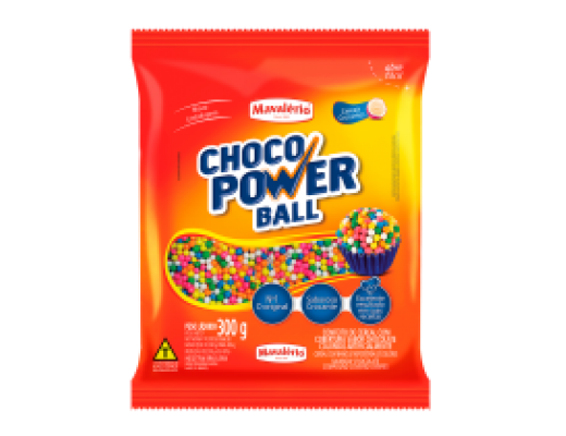 Choco power ball colorido 300g 