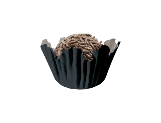 Pelotina recortada preta n° 3,4 e 5. 