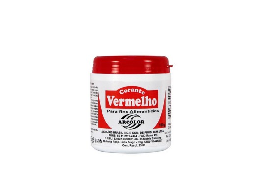 Corante em pó vermelho  100g 
