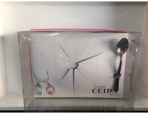 Caixa coração de colher 500g sempre cuida de mim 