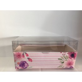 Caixa mini bolo forneavel c/ tampa flower 