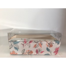 Caixa mini bolo forneavel c/ tampa doce jardim 