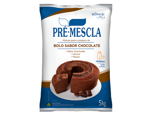 Pré mistura bolo de chocolate 5 kg 