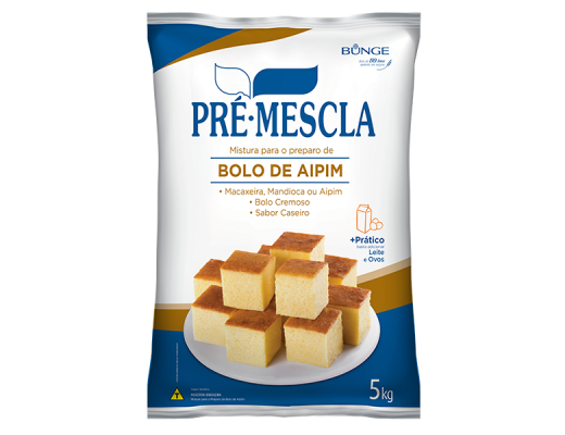 Pré mistura bolo aipim 5 kg 