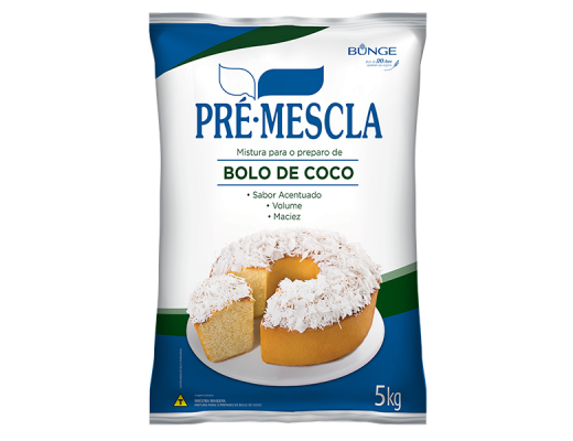 Pré mistura bolo coco 5 kg 