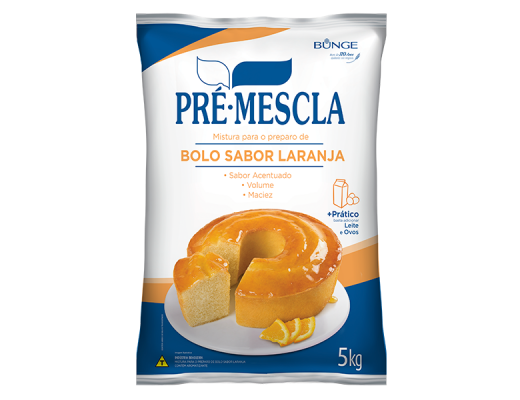 Pré mistura bolo laranja 5 kg 