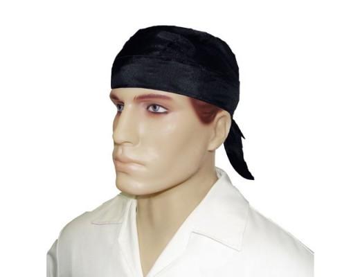Bandana preta tamanho único 