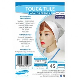 Touca tule tamanho único 