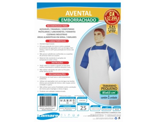 Avental emborrachado P  e G 