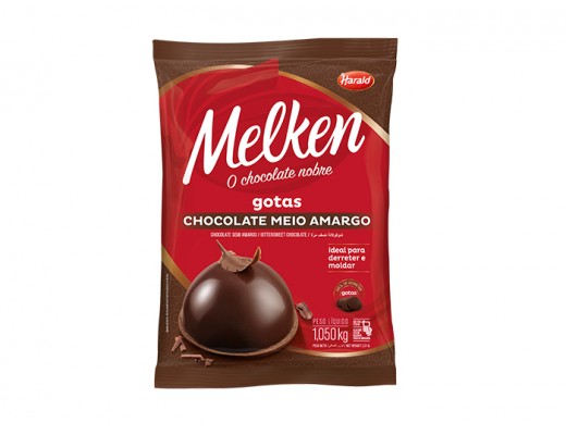 Chocolate Melken Meio amargo gotas 1,01 kg 