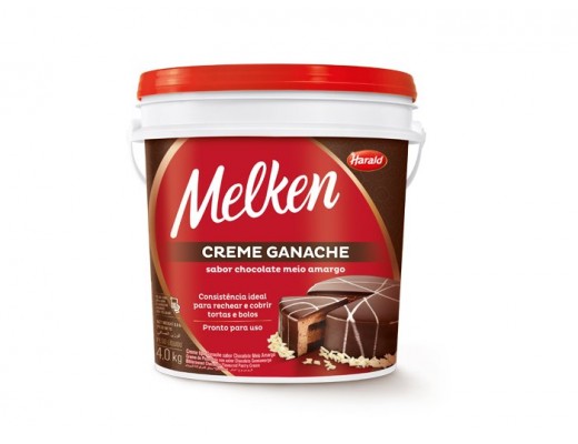 Ganache  Melken Meio amargo 4 kg 