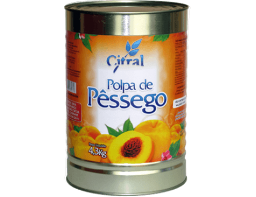 Polpa pêssego 4,3 kg 