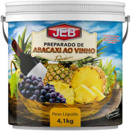 Preparo abacaxi ao vinho 4,1 kg 