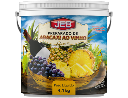 Preparo abacaxi ao vinho 4,1 kg 
