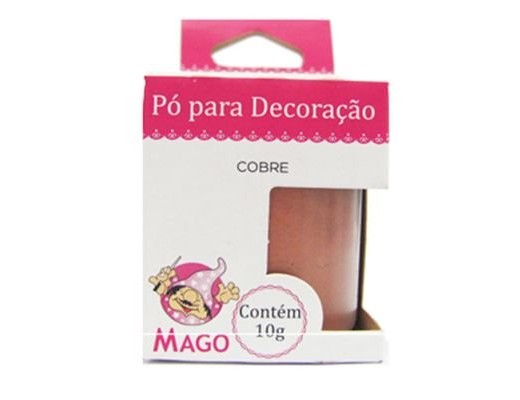 Pó para decoração cobre 