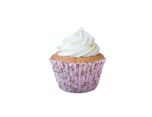 Forma cupcake floral 45 unidades