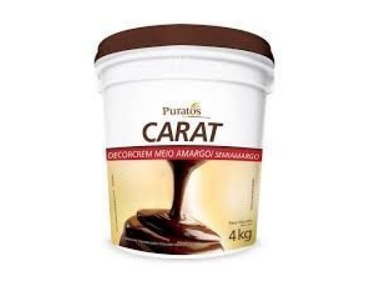 Cobertura Carat decorcrem meio amargo 4 kg 