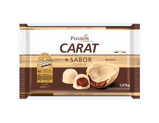 Cobertura Carat branco barra 1,01 kg 