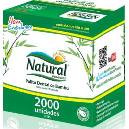 Palito de bambu embalado- 2000 unidades