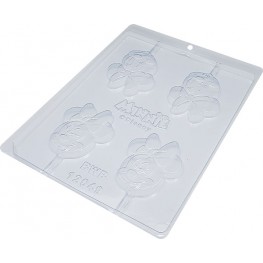 Forma simples pirulito rosto minnie