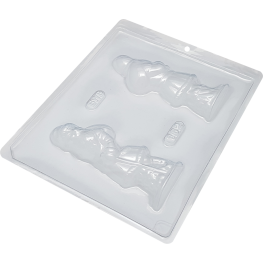 Forma simples papai noel frente e verso