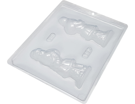 Forma simples papai noel frente e verso 