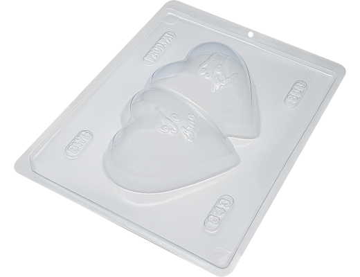 Forma silicone Coração Apaixonado TE AMO, TE ADORO