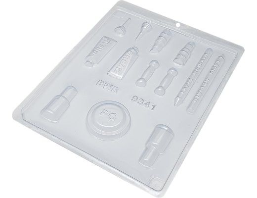 Forma simples kit maquiagem 