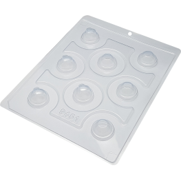 Forma silicone Esfera com Coração 30mm