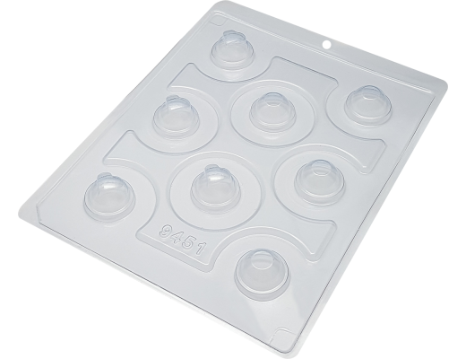 Forma silicone Esfera com Coração 30mm