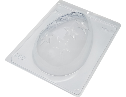 Forma silicone Ovo Vazado Estrelas 500g