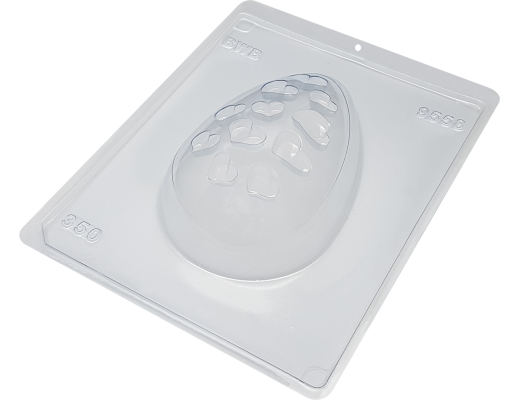 Forma silicone Ovo Vazado Coração 350g
