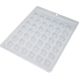 Forma simples Bombom Alfanumérico