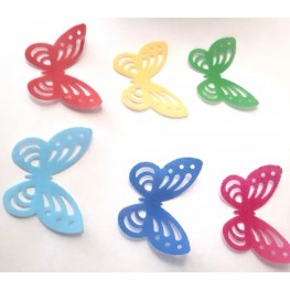 Borboleta vazada papel arroz 50 e 100 unidade