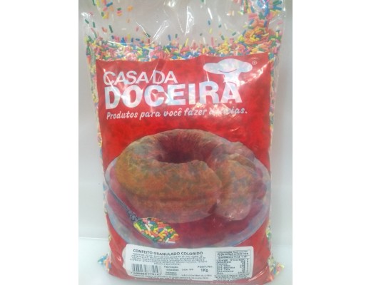 Confeito granulado Colorido 1 kg 