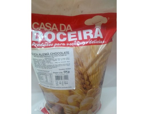 Mistura Cuca Alemã sabor chocolate 5 kg 