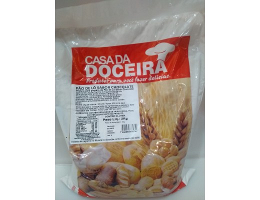 Mistura pão de ló chocolate 2 kg 